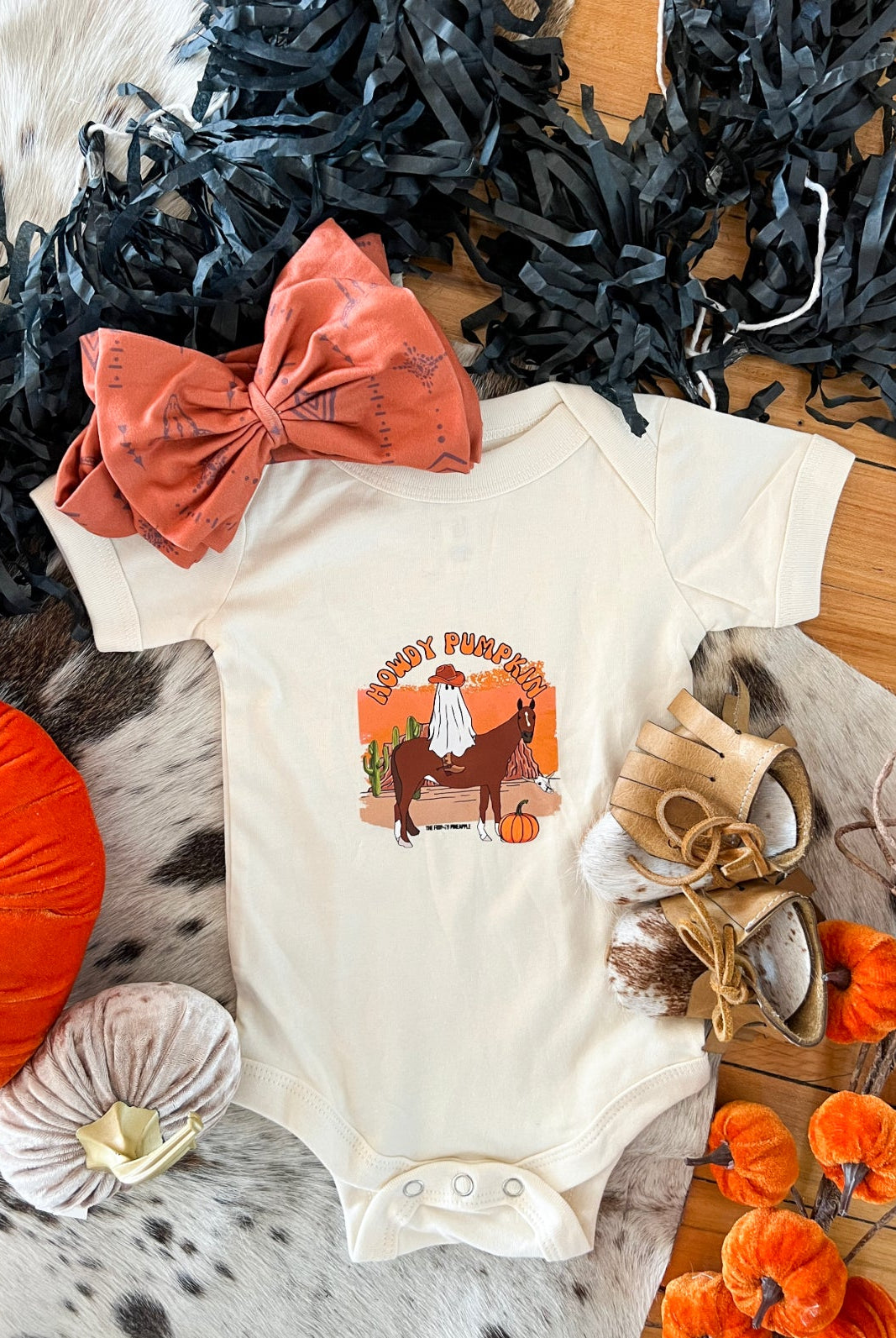 Howdy Pumpkin Ghost(Onesie/Tee)