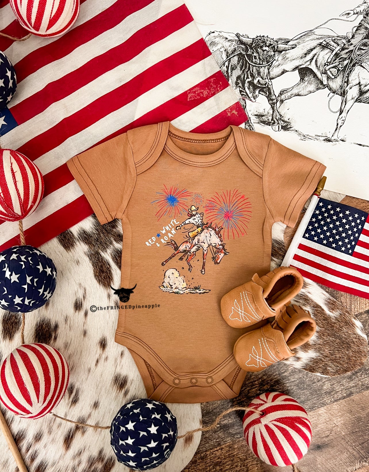 Western 4th Of July - Red White ROan (Infant/Toddler/Youth)