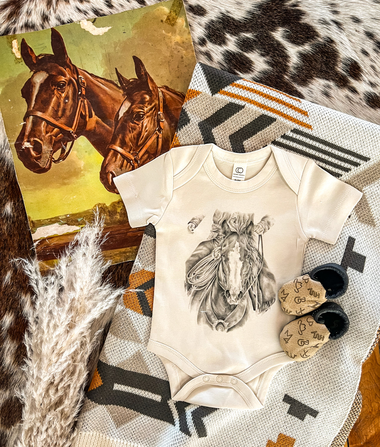 Take The West - Leader S/S Onesie/S/S Tee(little kid)(natural)