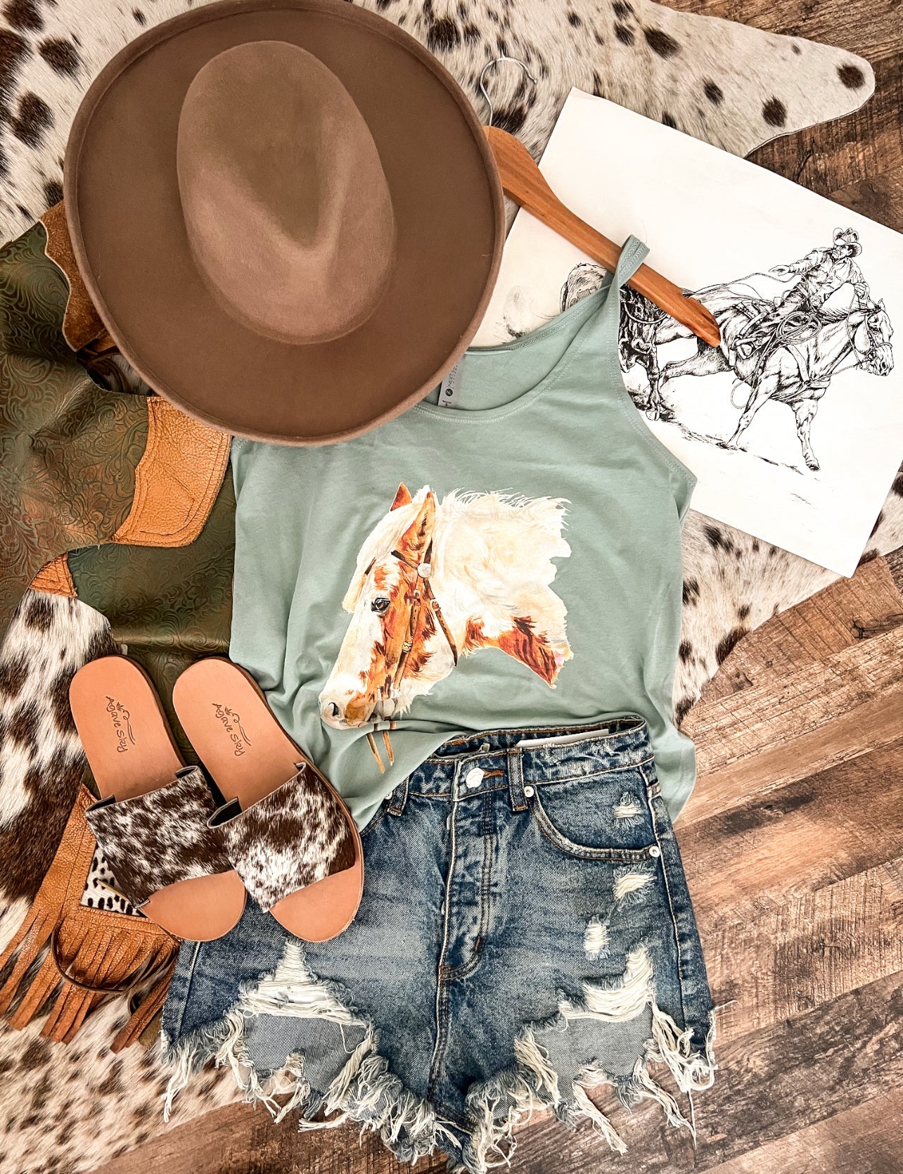 Paint Pony Tank (seafoam)