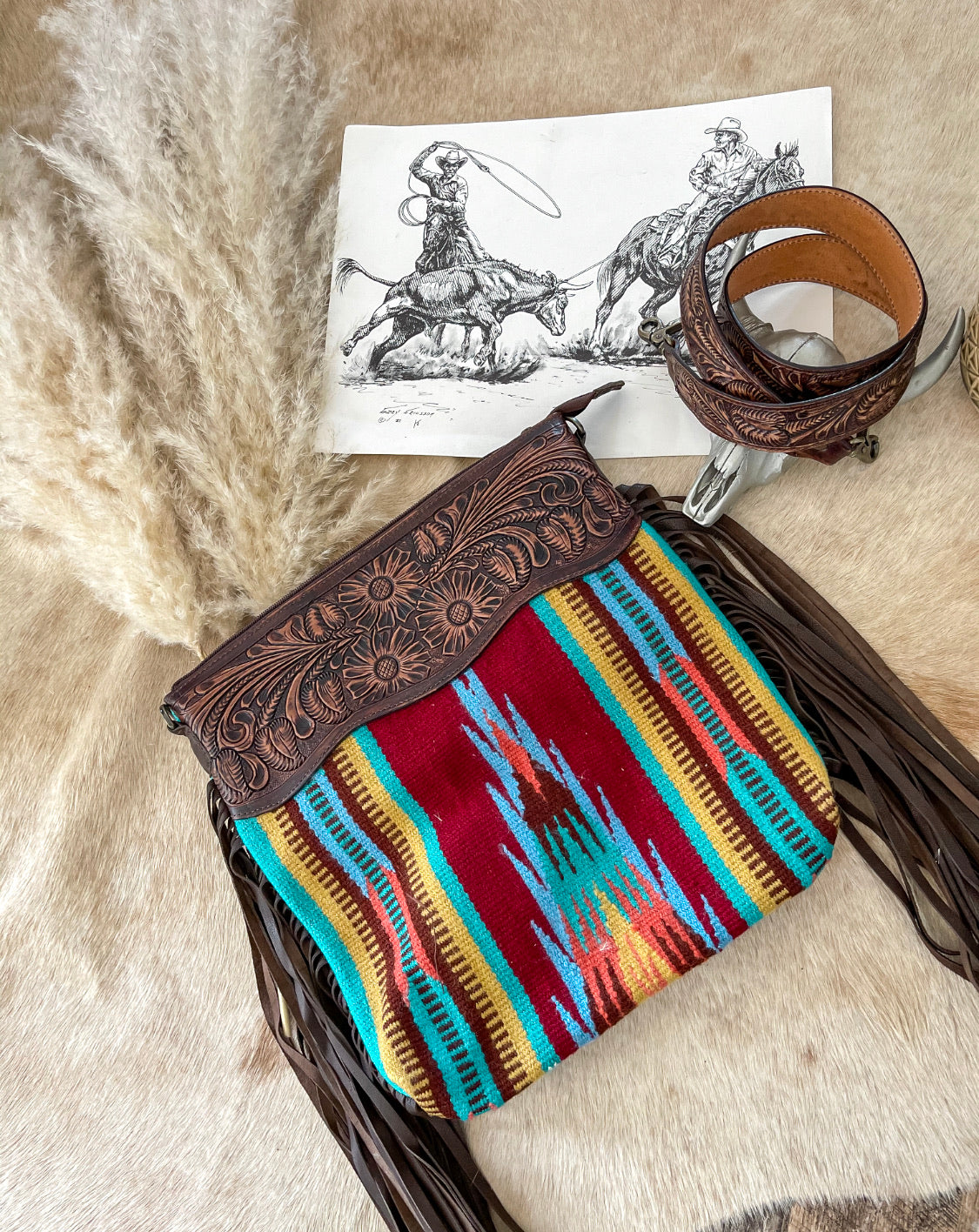 Sally Saddle Blanket Purse