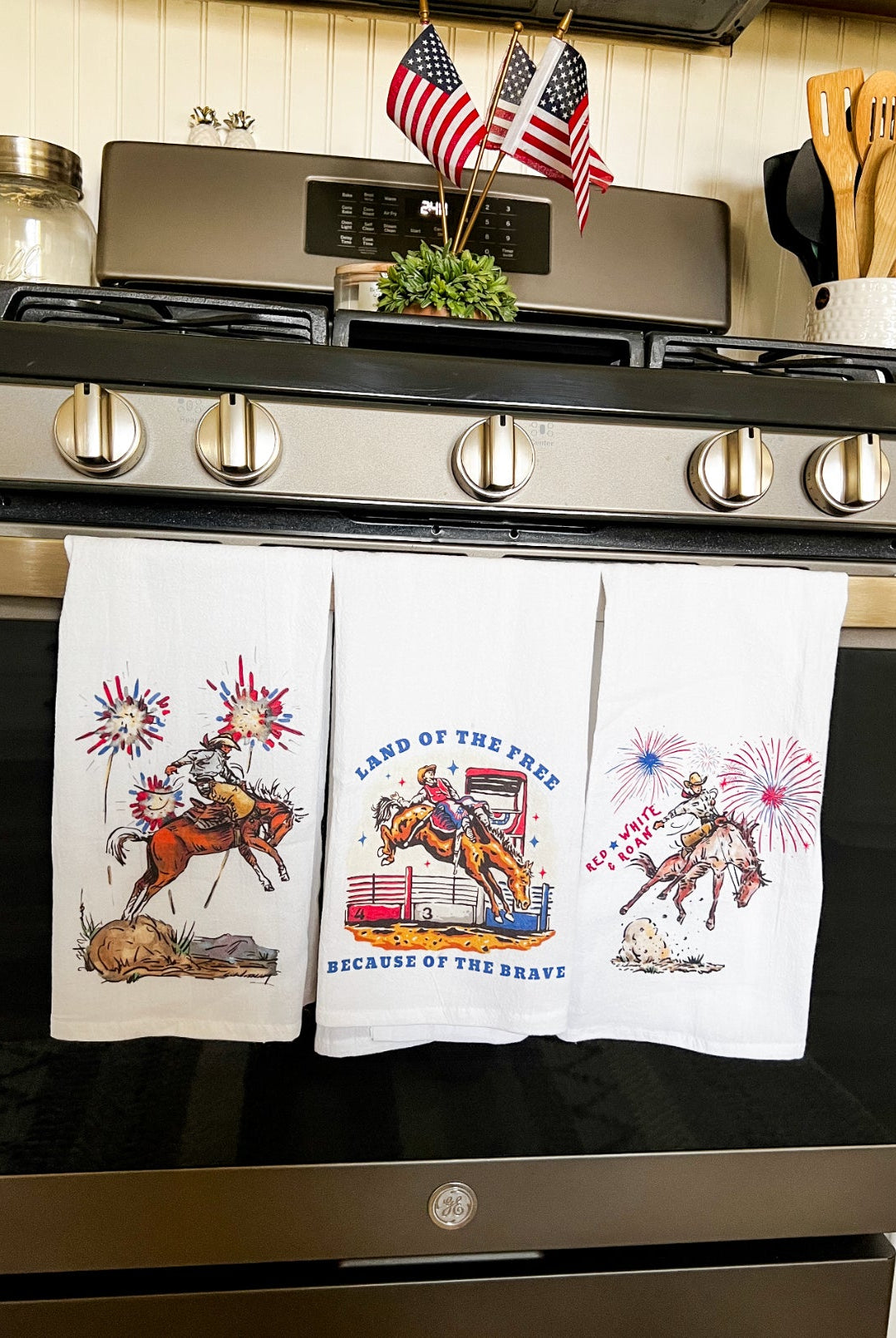 4th Of July Cowboy Tea Towel 2.0