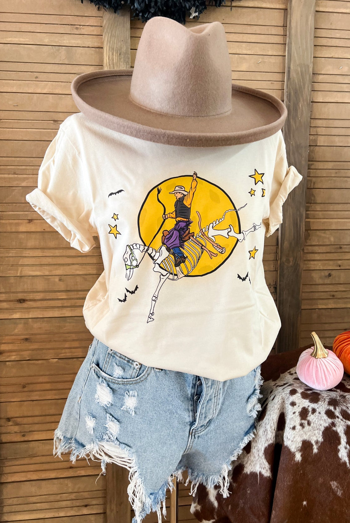 Skeleton Buckaroo Tee(Fringed exclusive)