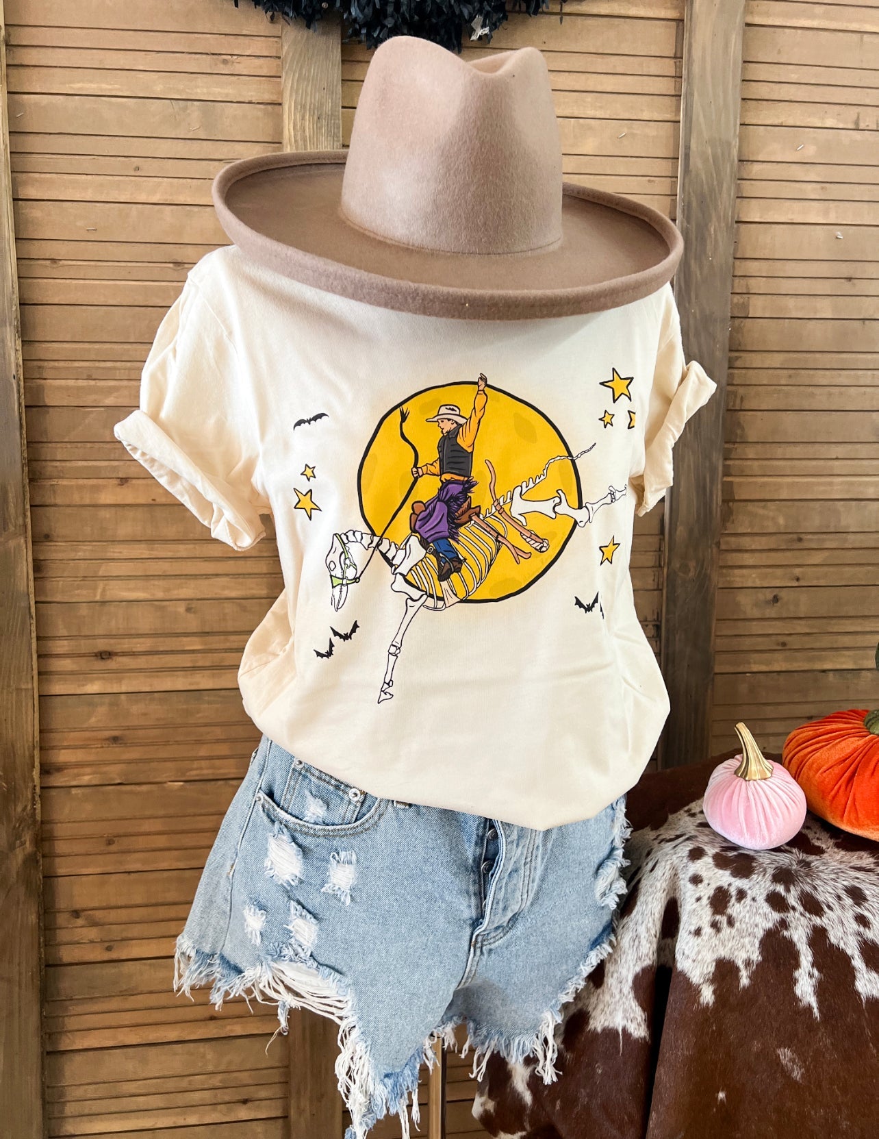 Skeleton Buckaroo Tee(Fringed exclusive)