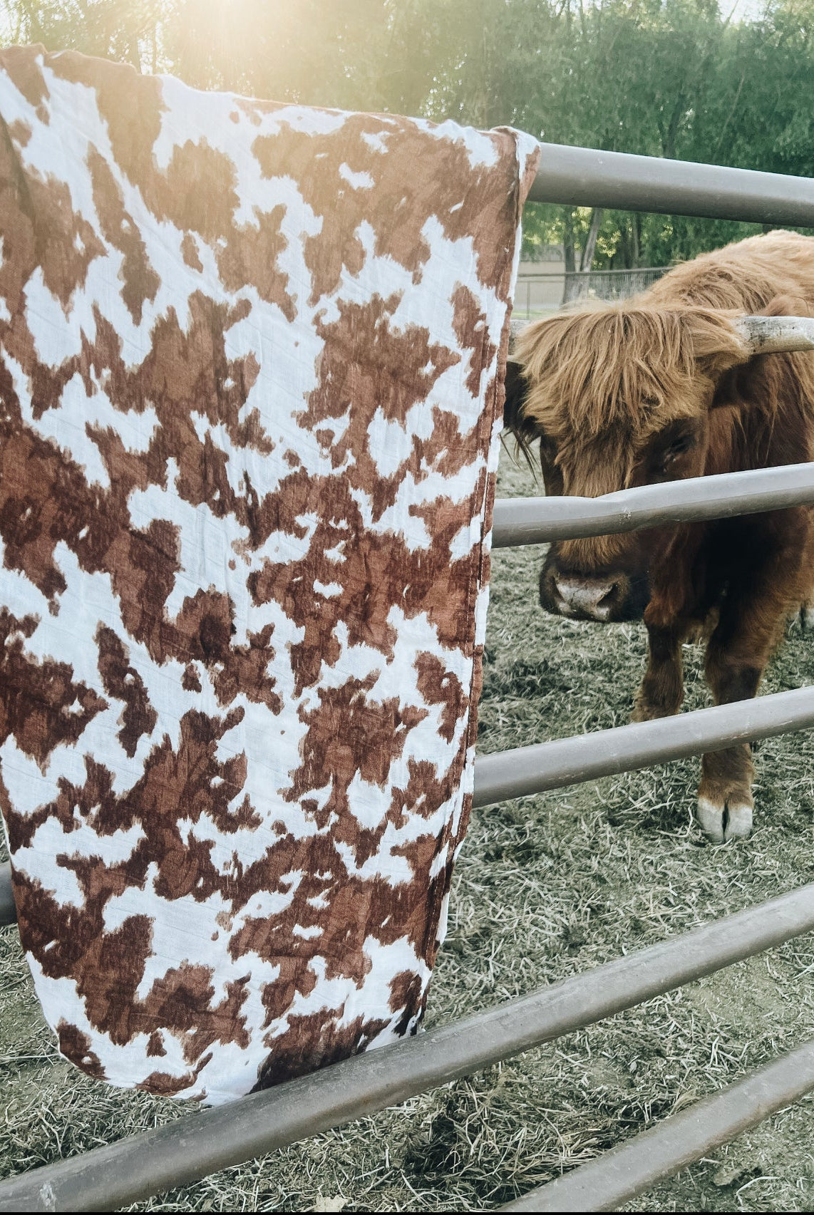 Wild West Cowprint Swaddle