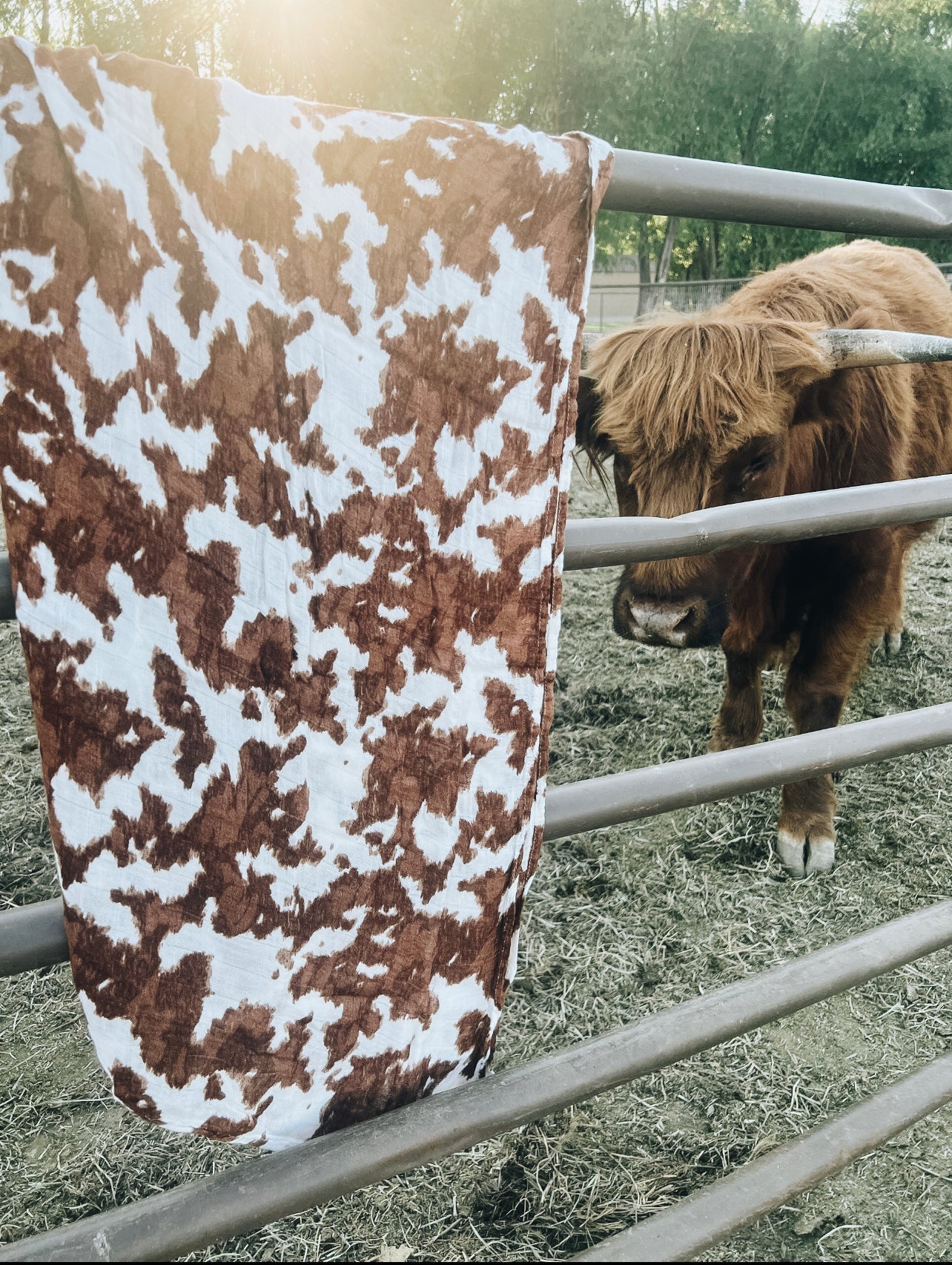 Wild West Cowprint Swaddle