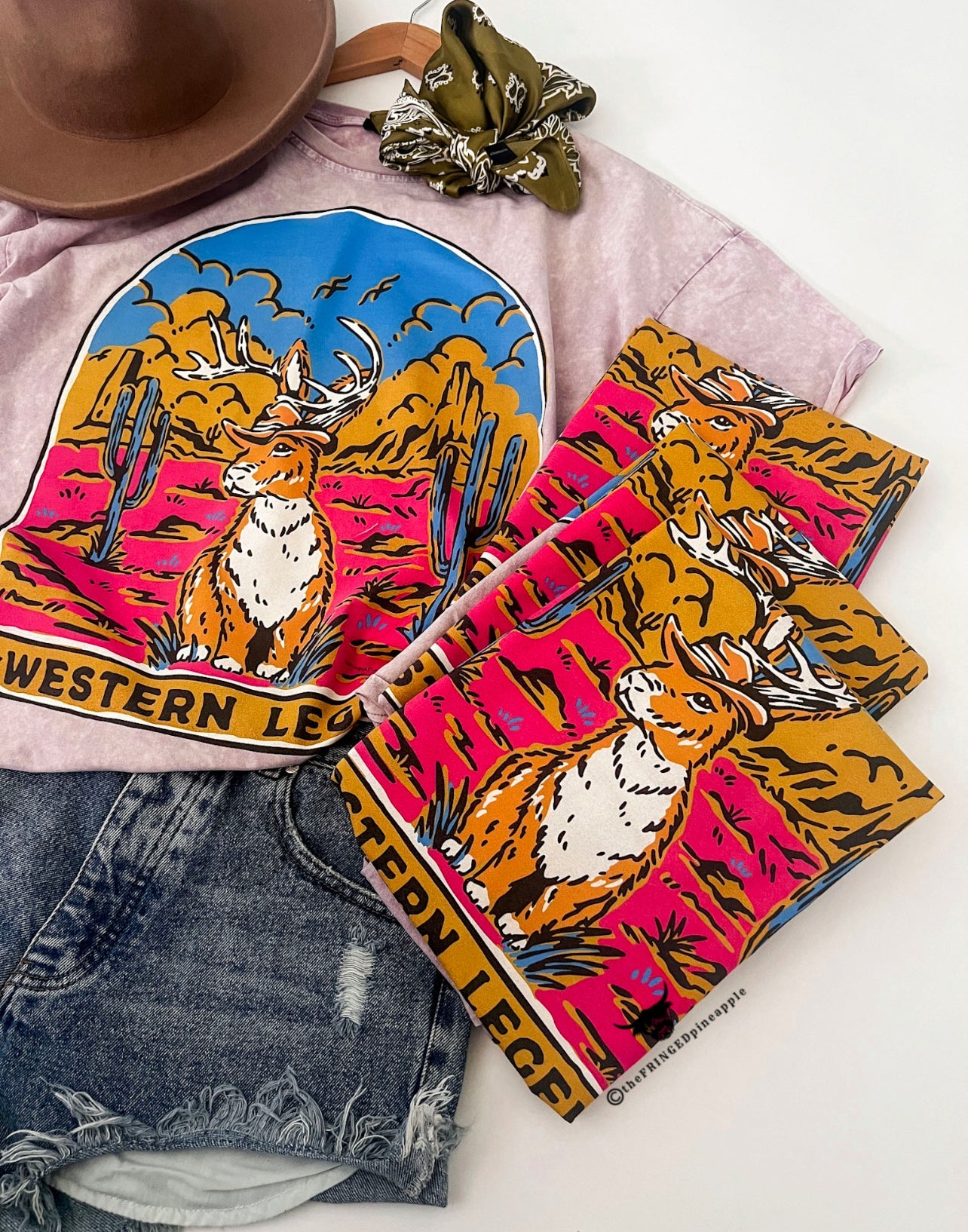 Western Legend TEE(Stone Purple)