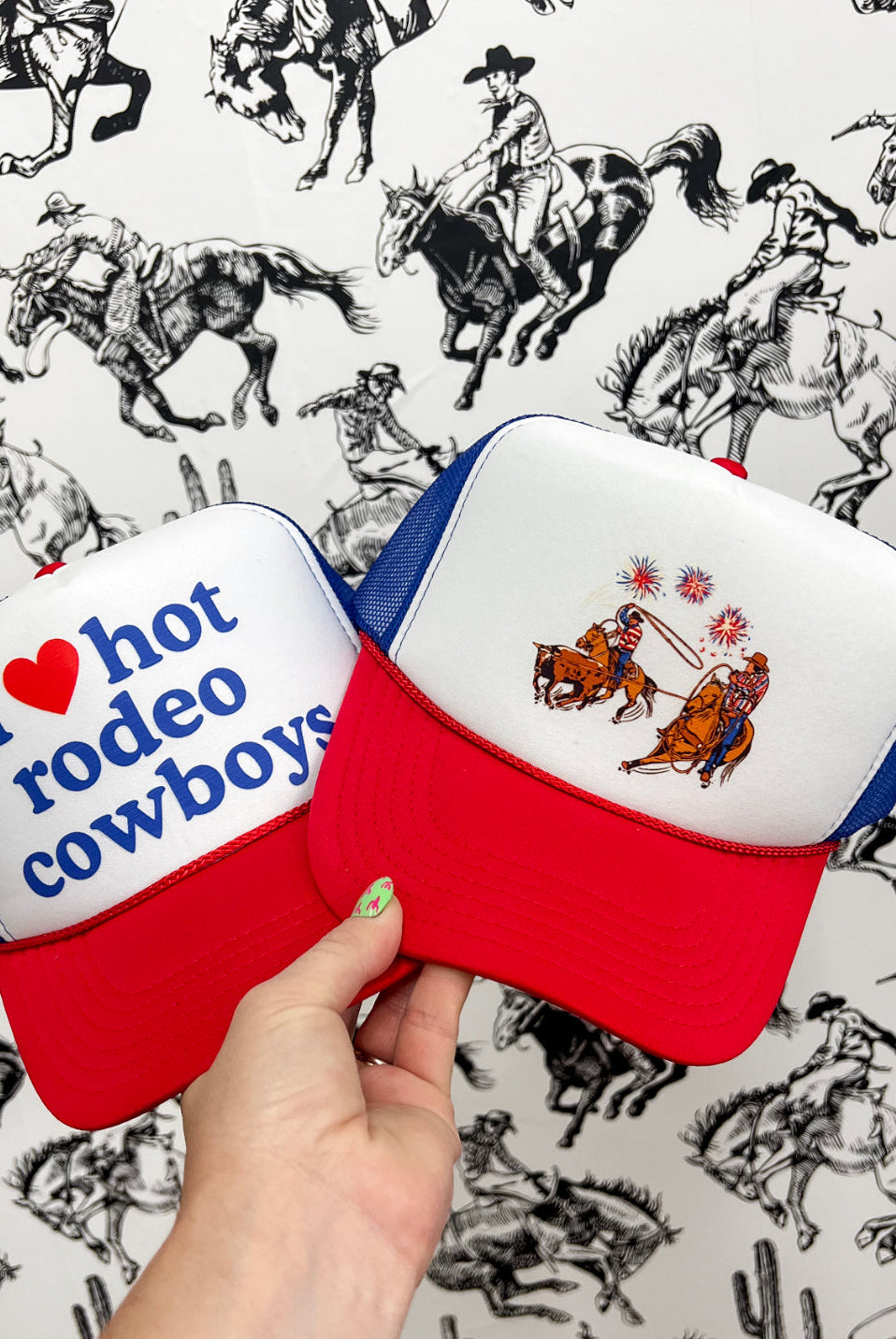 Western 4th Of July Trucker Cap(Adult)