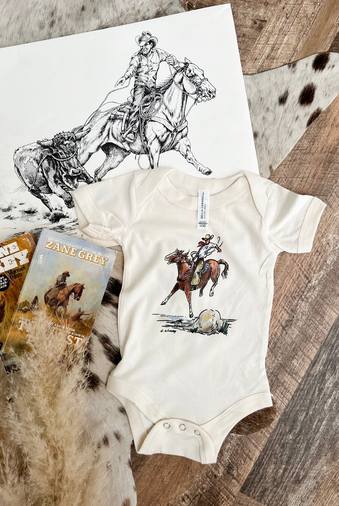 Cody Buckin Horse (One piece Onesie)