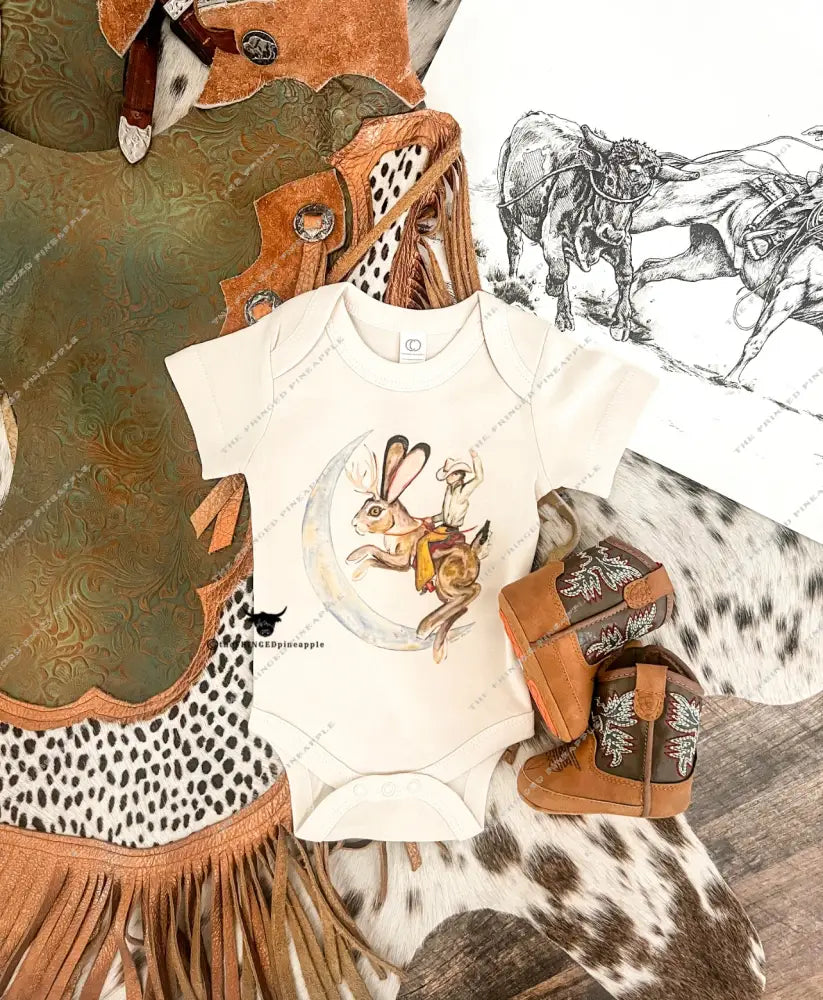 Jackalope S/S Onesie/S/S Tee(little kid)(Natural)
