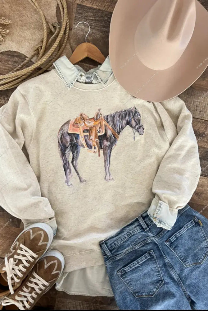 Ole Trusty Sweatshirt (Adult)(Heather Cream)