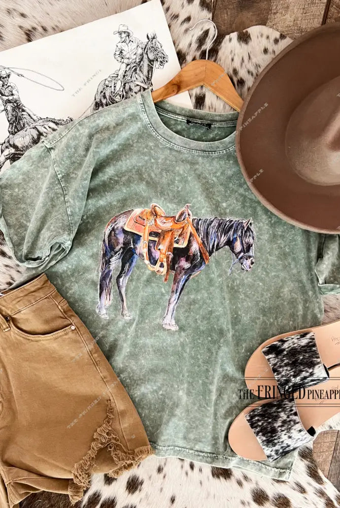 Ole Trusty Tee(Adult)(Acid Green)