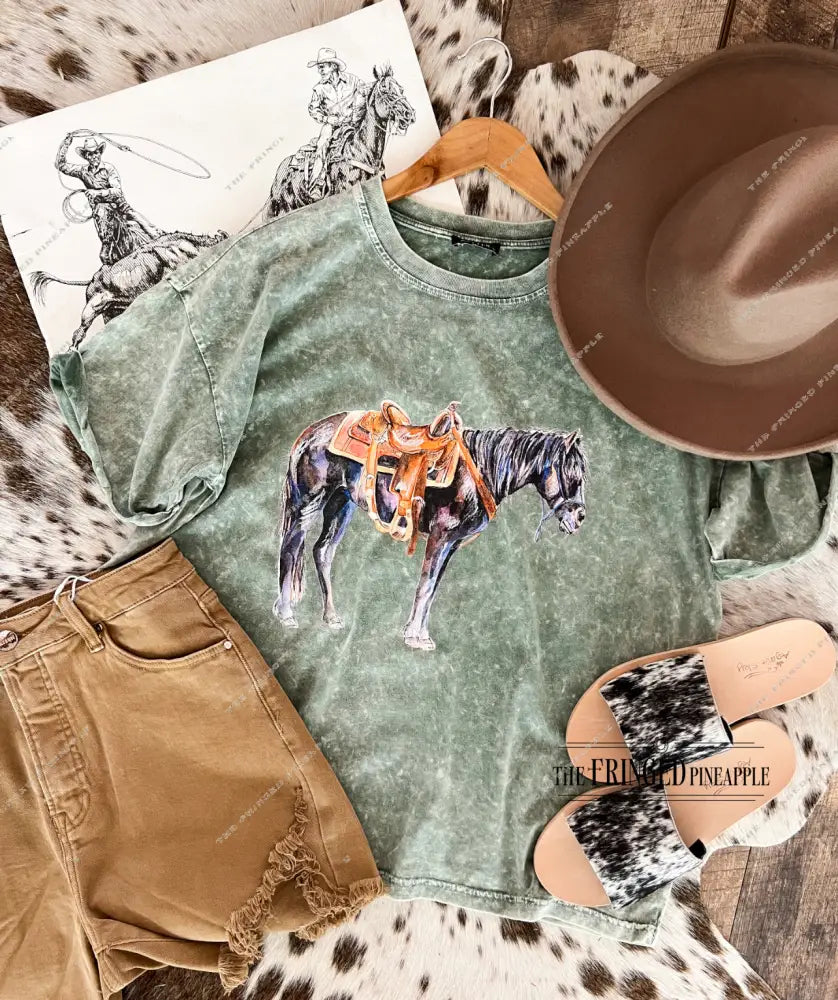 Ole Trusty Tee(Adult)(Acid Green)