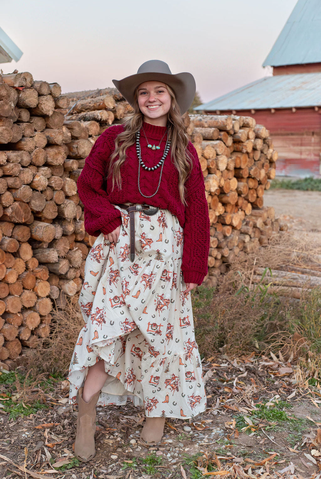 Ole’ Santa Cowboy Skirt
