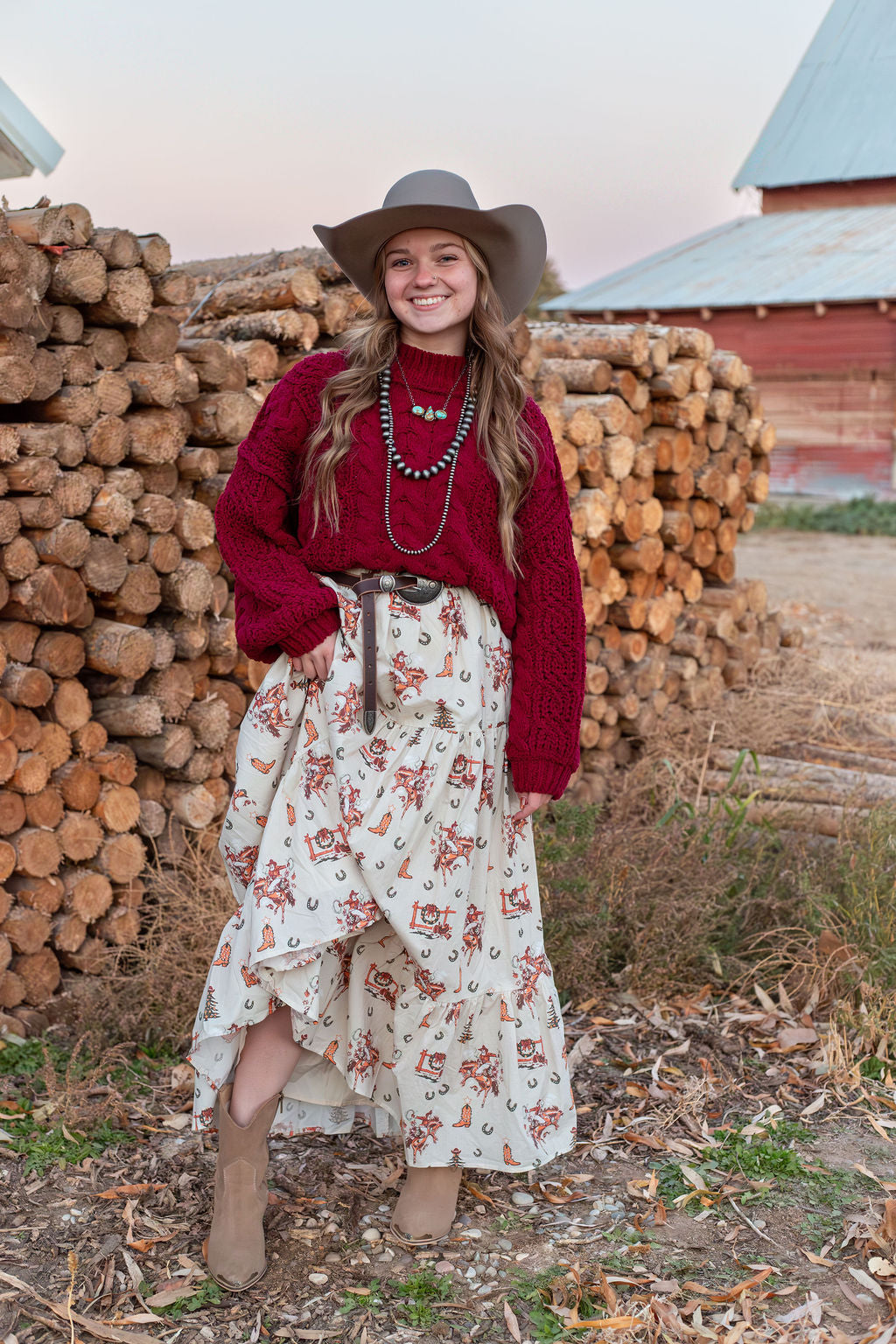 Ole’ Santa Cowboy Skirt