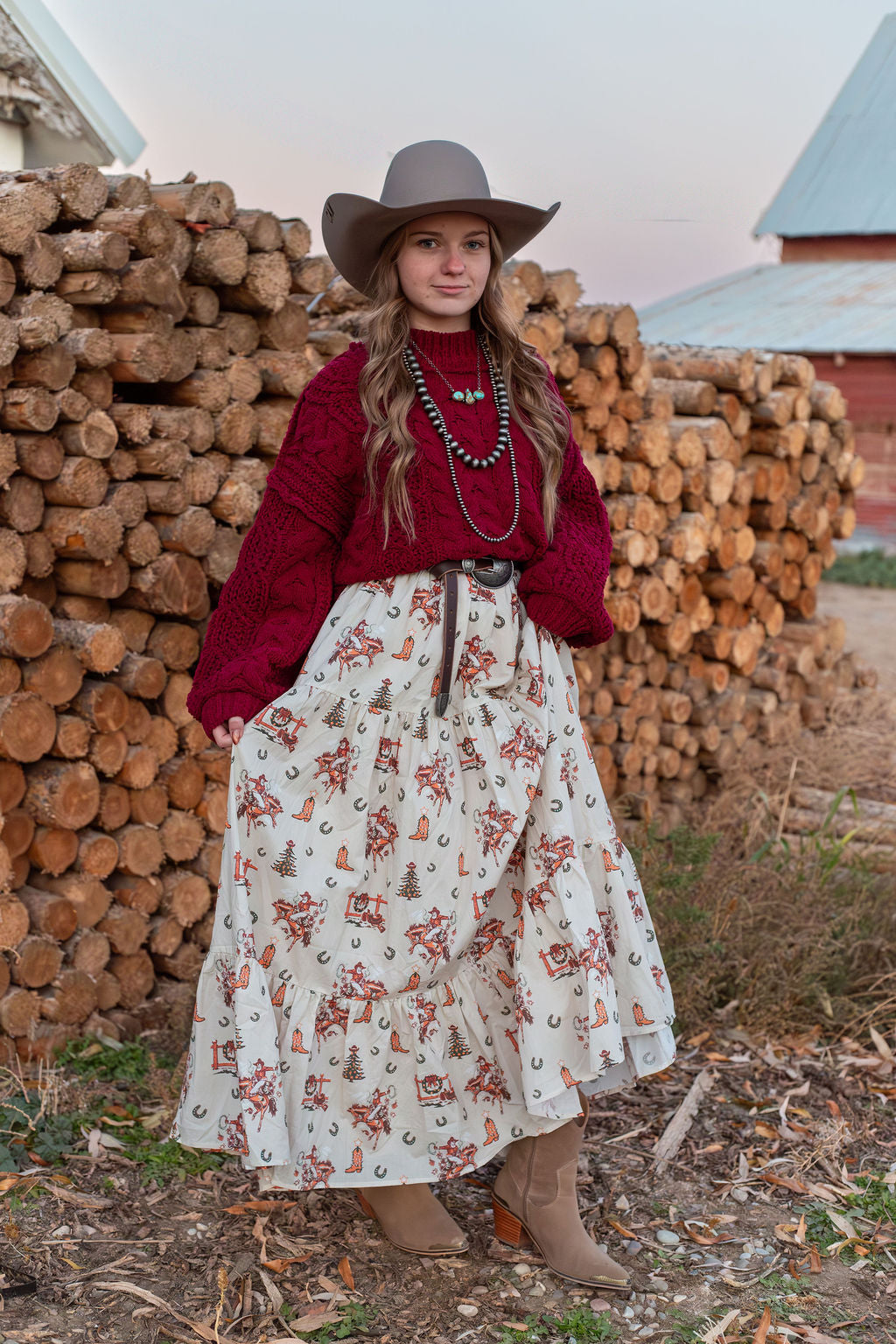 Ole’ Santa Cowboy Skirt