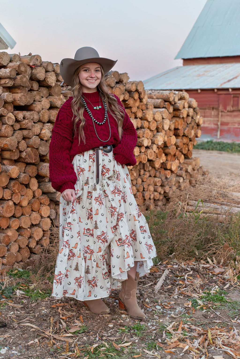 Ole’ Santa Cowboy Skirt