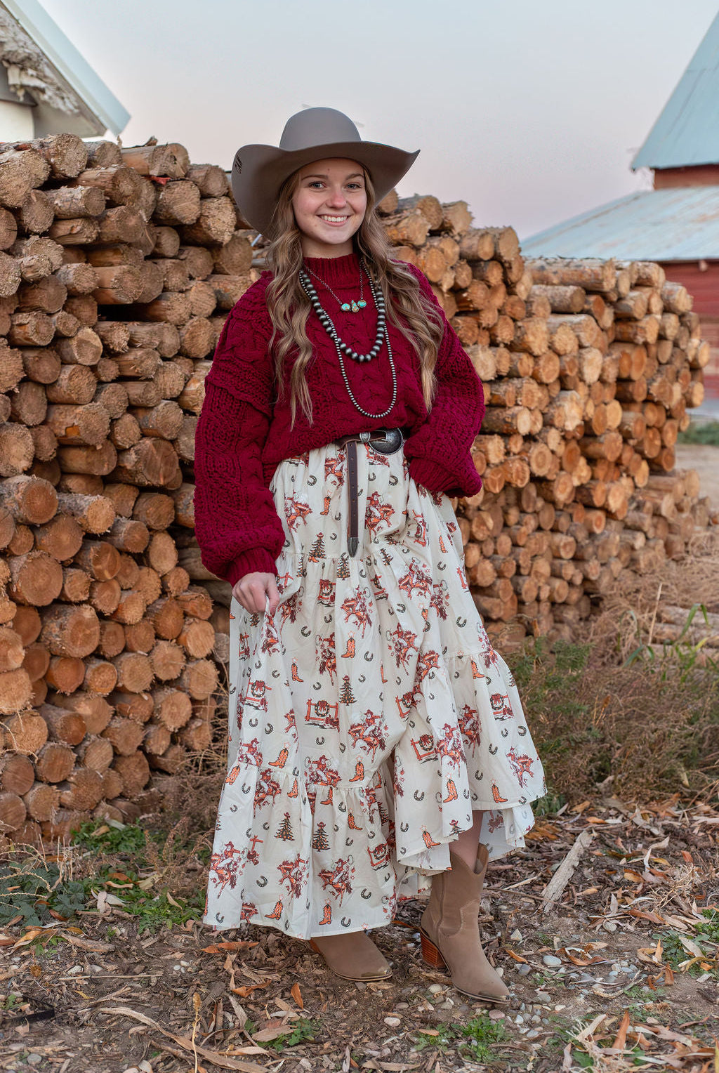 Ole’ Santa Cowboy Skirt