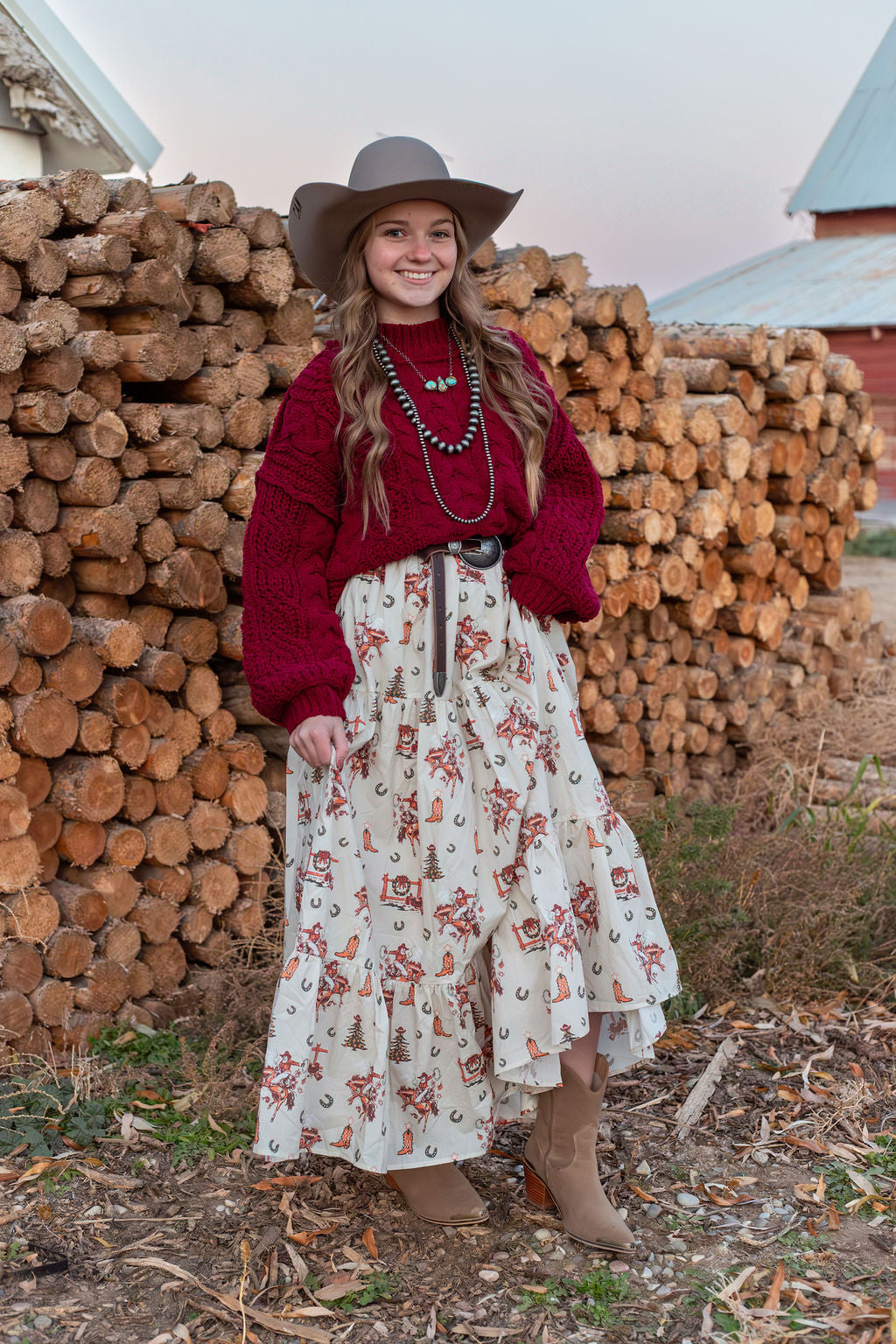 Ole’ Santa Cowboy Skirt