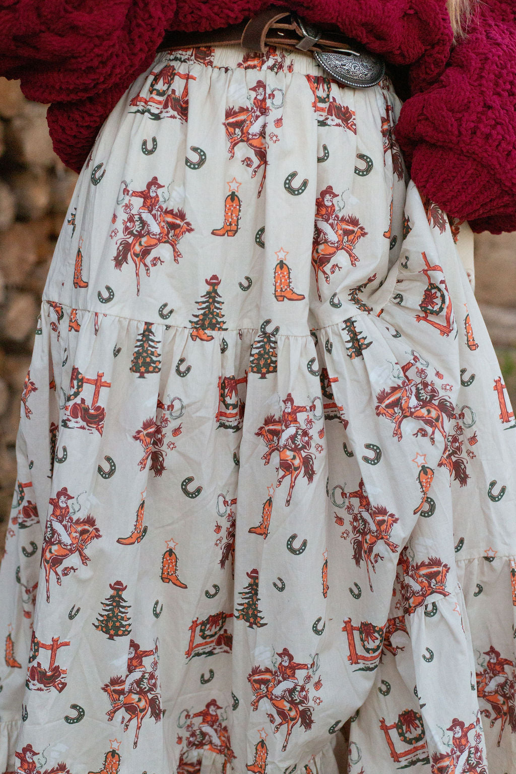 Ole’ Santa Cowboy Skirt