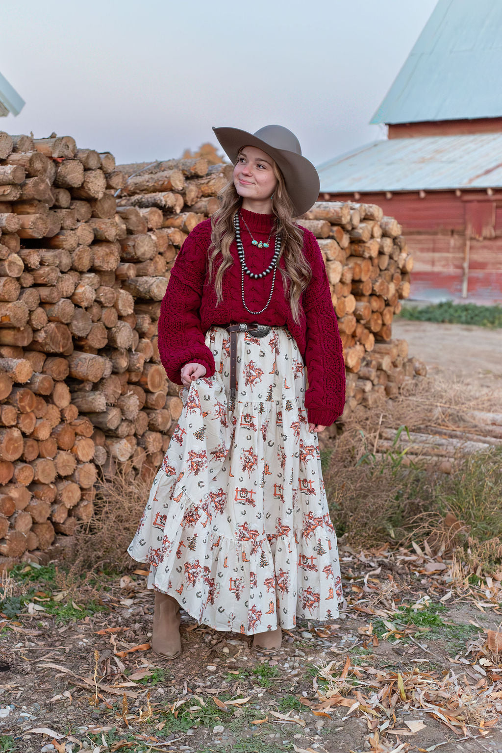 Ole’ Santa Cowboy Skirt