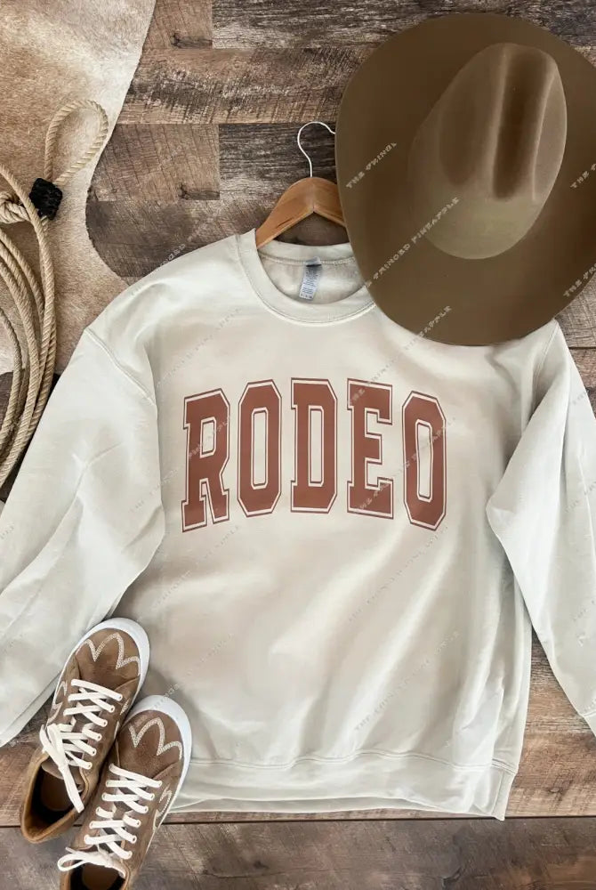 Retro Rodeo Tee Or Sweatshirt (Adult)(cream)