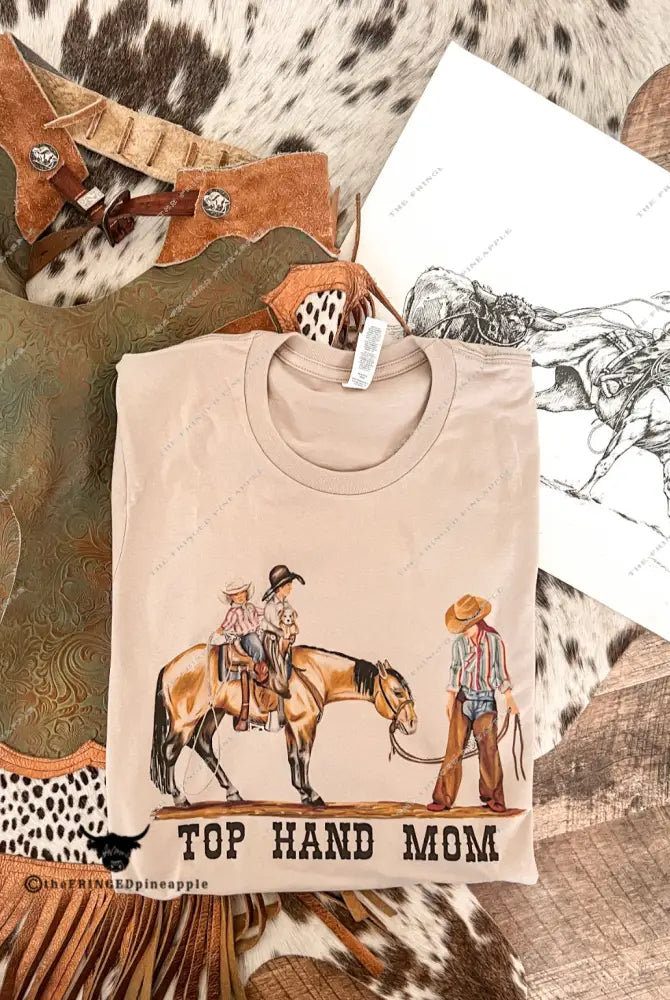 Top Hand Mom Tee (Sand) (Adult)