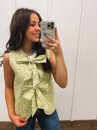 Quilted Flower Vest