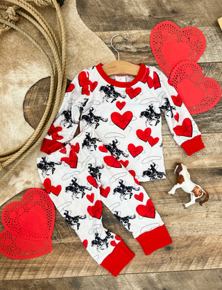 Roper Heart Cowboy Pajama Set