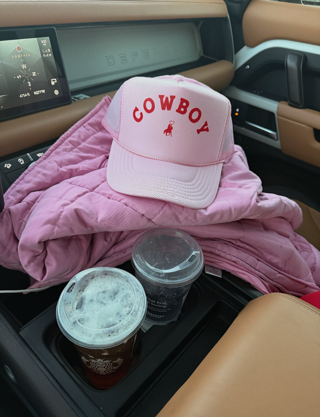 Cowboy Valentine Trucker Hat (Adult) Red