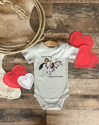 Stealing Hearts Design (Onesie/Youth Tee)(Slate grey)