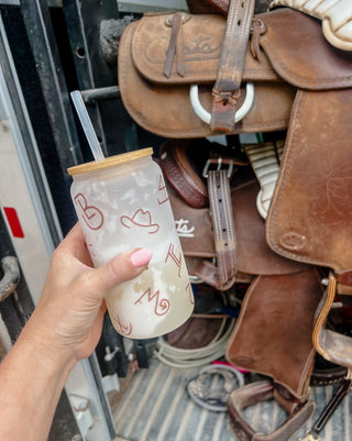 Branded Frosted Glass Tumbler