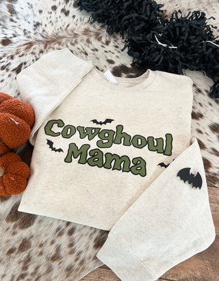 Cowghoul Mama Sweatshirt (heather cream)