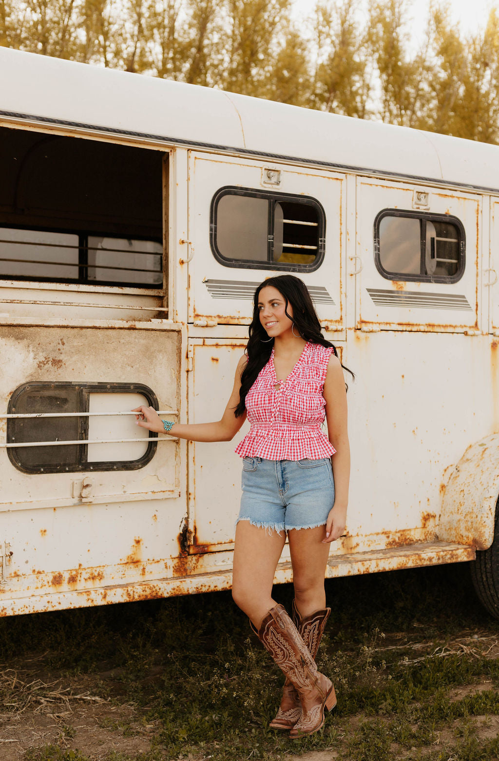 Lady Freedom Ruffle Top