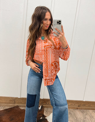 Bandana Flowy Blouse