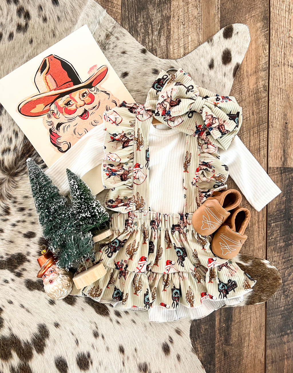 Broncin Christmas  Romper Dress(Little Kid)