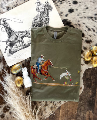 The Bunny Roper Easter Design Tee Or Sweatshirt