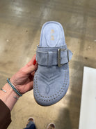 Jolene Clog Mules (Blue)