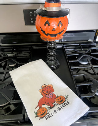 Western Halloween Tea Towel