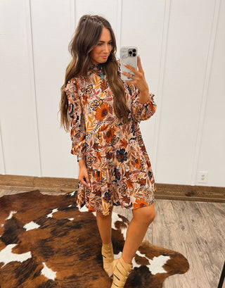 The Fall Boho Pattern Dress