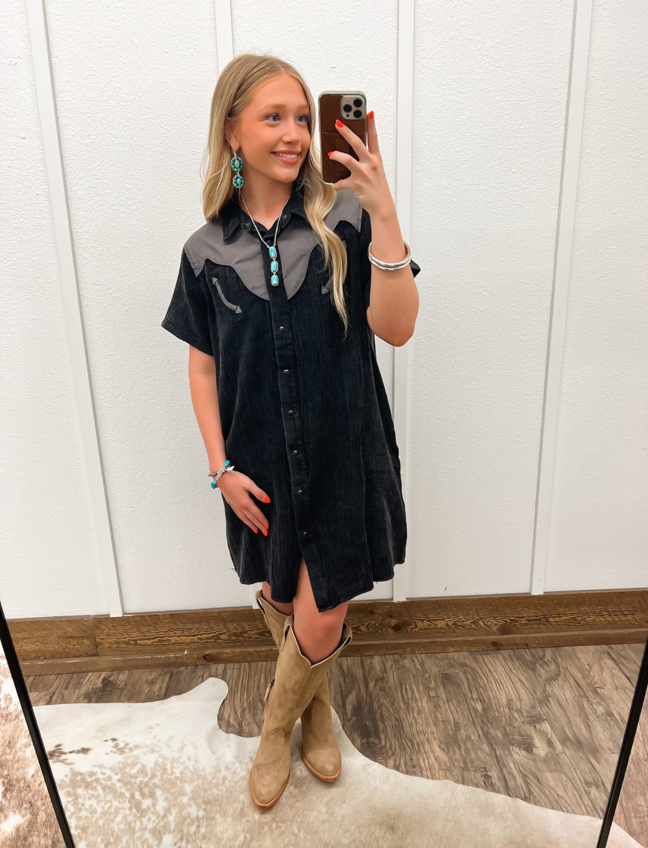 Saddle Up Dress (Black)