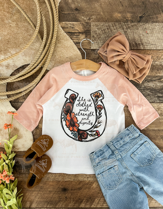 Wildflower Horseshoe Raglan(Pink) (toddler)