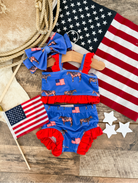 American Horse Ruffle Two Piece Swimsuit(Minis)