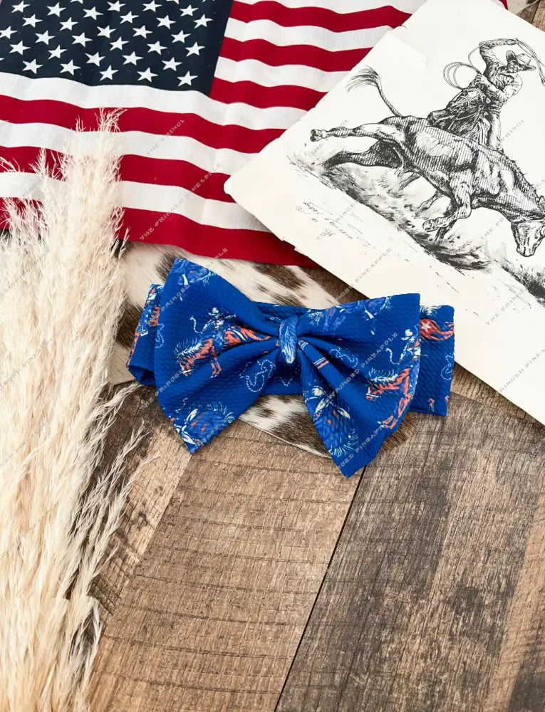 4th Of July Western Bows(Final Sale) American Rodeo