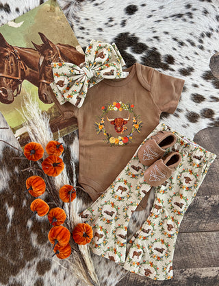 Western Fall Floral Highland Flares(Little Kid) (1)