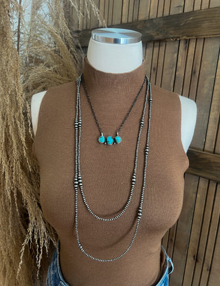 3 is It Turquoise Chain Necklace