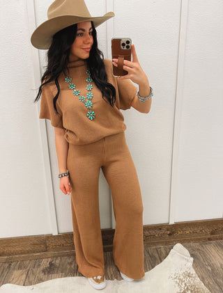 Cowgirl Casual Lounge Set (Camel)