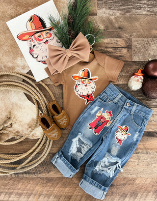 The Claus Denim Distressed Jeans(Kid)