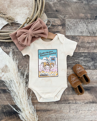 Easter Rodeo Tee/Ribbed Onesie(Onesie/Toddler/Youth) (cream)