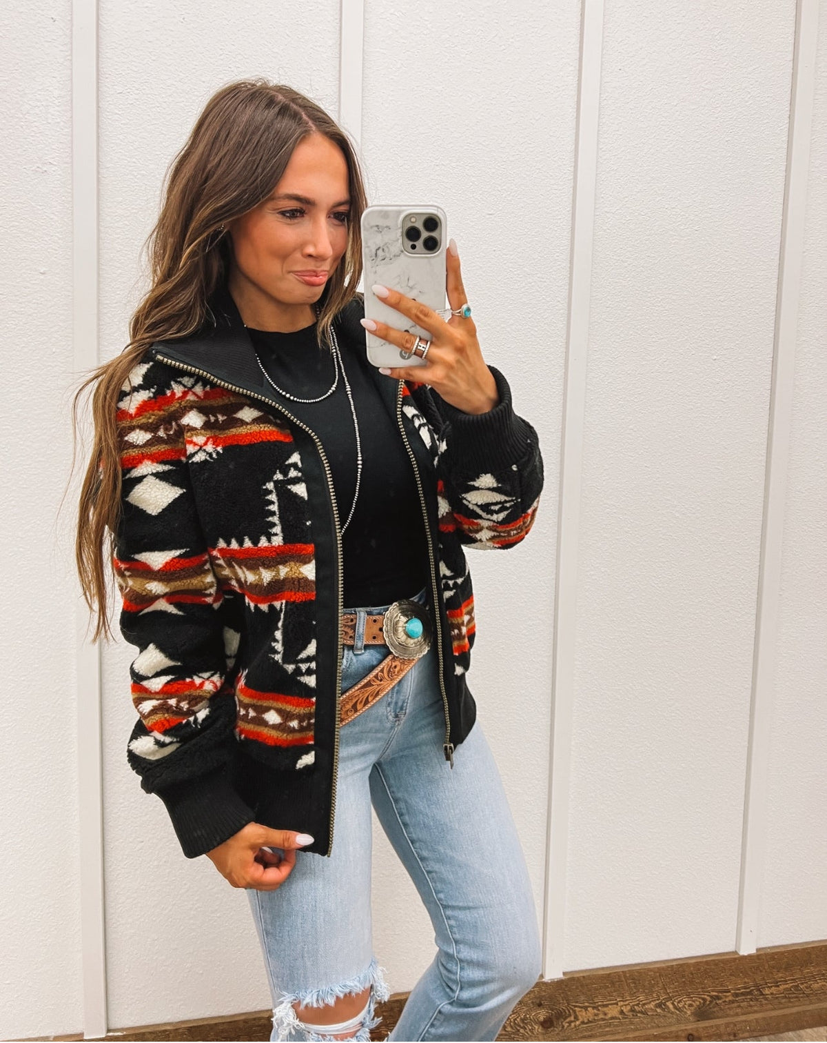 Pendleton Bomber Jacket(Black)
